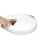 Automatic Digital Wet and Dry Food Pet Feeder Showing only One Tray Open