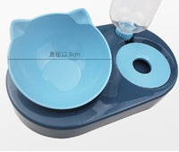Portable Pet Feeder with Automatic Water Dispenser Showing the Size of the Feeder Bowl in Centimeters