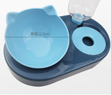 Portable Pet Feeder with Automatic Water Dispenser Showing the Size of the Feeder Bowl in Centimeters