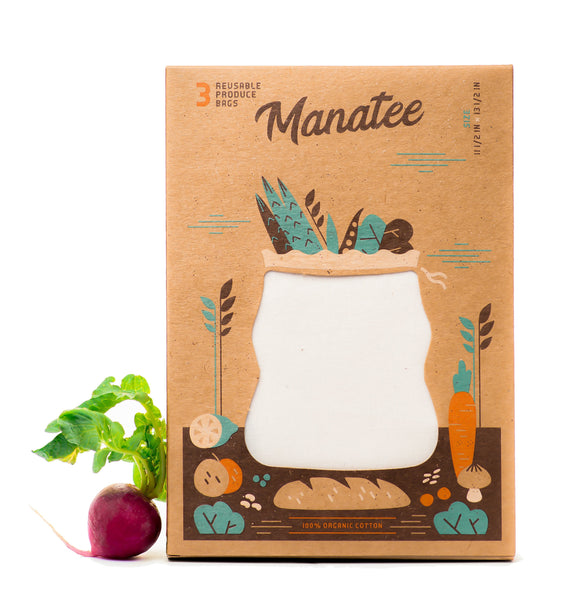 Reusable Produce Bags For The Kitchen - 3 Pack